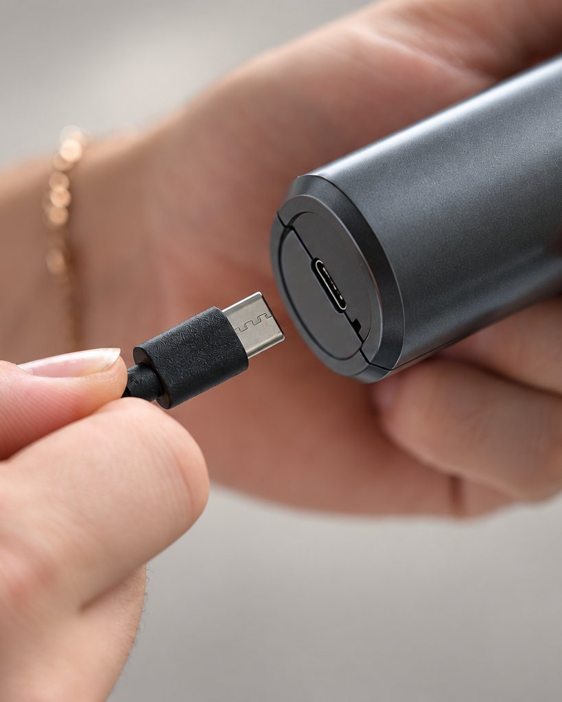 PUREKICKZ ONE wird über USB-C geladen